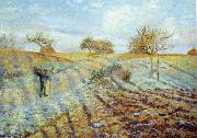 Camille Pissaro Hoarfrost Sweden oil painting reproduction